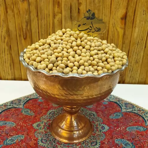 سویا خام ( لوبیا سویا خام ) دانه سویا خام تازه و اعلا وزن 500 گرم