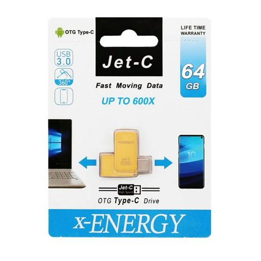 فلش مموری OTG ایکس انرژی USB 3.0 مدل Jet-C با ظرفیت 64 گیگابایت