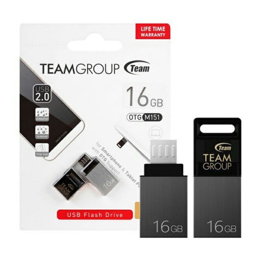 فلش مموری OTG تیم گروپ USB 2.0 مدل M151 ظرفیت 16 گیگابایت