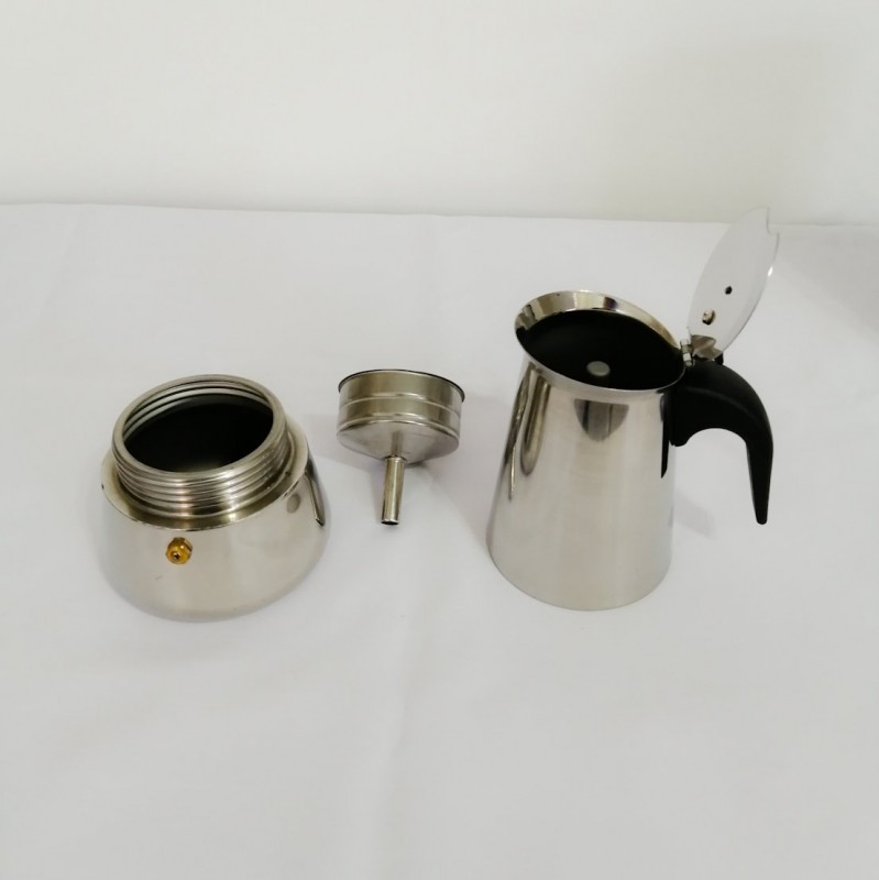 قهوه جوش استیل 6 کاپ  موکاپات - اسپرسو ساز استیل