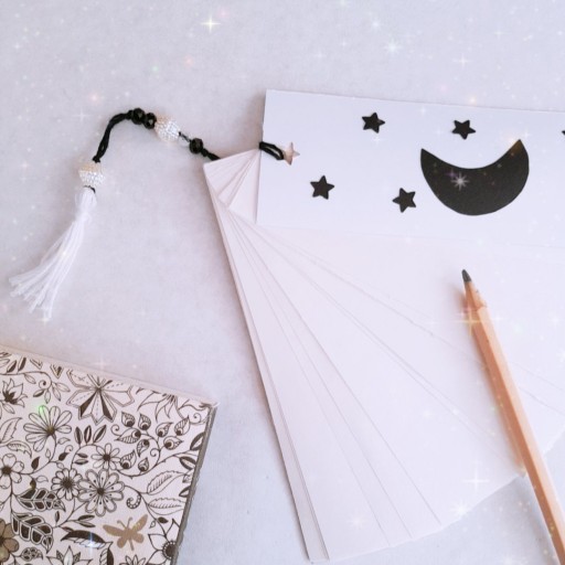 بوک مارک دفترچه ای نشانگر کتاب ماه ستاره
