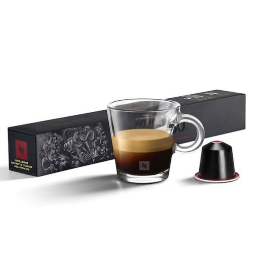 قهوه کپسولی نسپرسو مدل ریسترتو (ristretto) با درجه غلظت 10 - مناسب دستگاه های نسپرسو - بسته 10 عددی