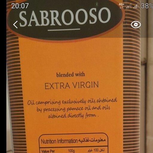 4 عدد روغن حلب زیتون سابروسو Sabrooso قوطی فلزی هر کدام  3.5 لیتری ایرانی