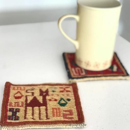 زیر لیوانی گلیمی 18 مبلمونسرا مدل 299629