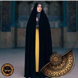 چادر  مشکی ساده (سنتی)  حجاب موعود-تخفیف ویژه بهاره-  حریر اسود - سبک 