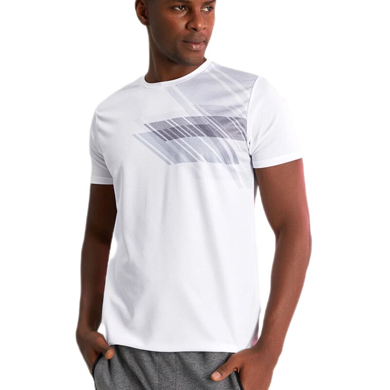 تی شرت ورزشی سفید برند ال سی وایکیکی lcwaikiki مردانه سایز L