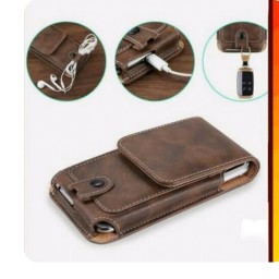 کیف کمری گوشی چرم طبیعی مناسب برای همه مدل گوشی کد45