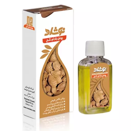 روغن بادام تلخ نوشاد حجم 37 میلی لیتر