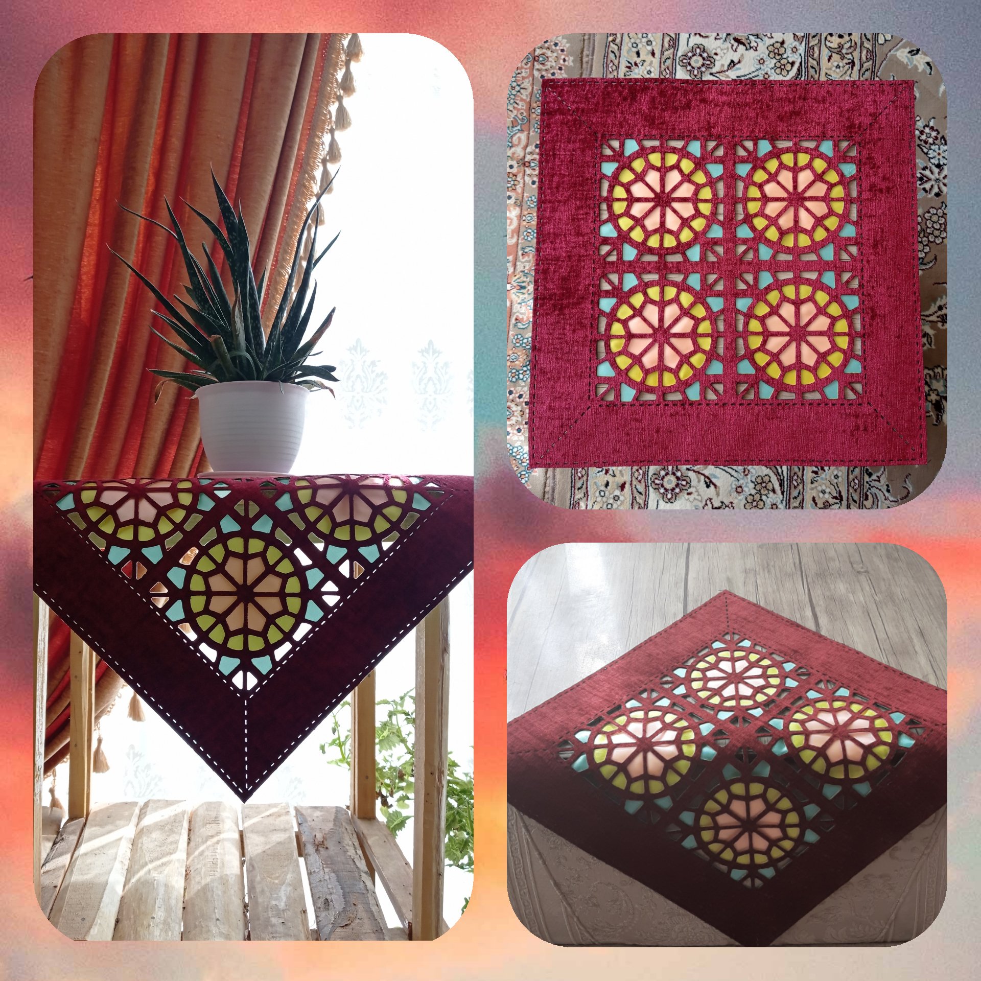 رومیزی طرح اورسی