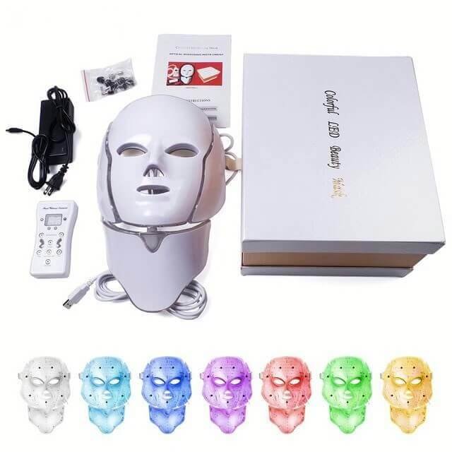 ماسک صورت و گردن LED هفت رنگ 