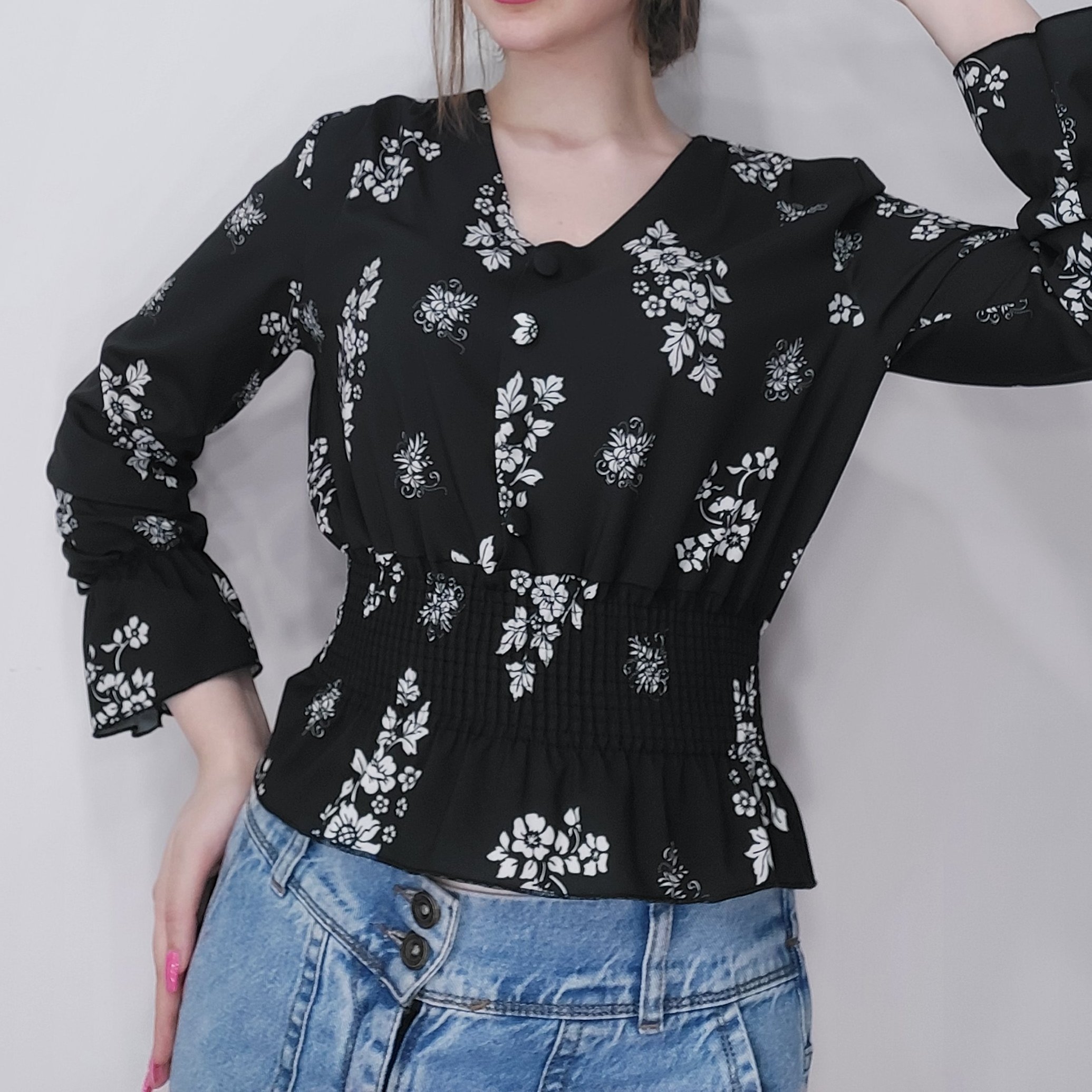 شومیز گلدار