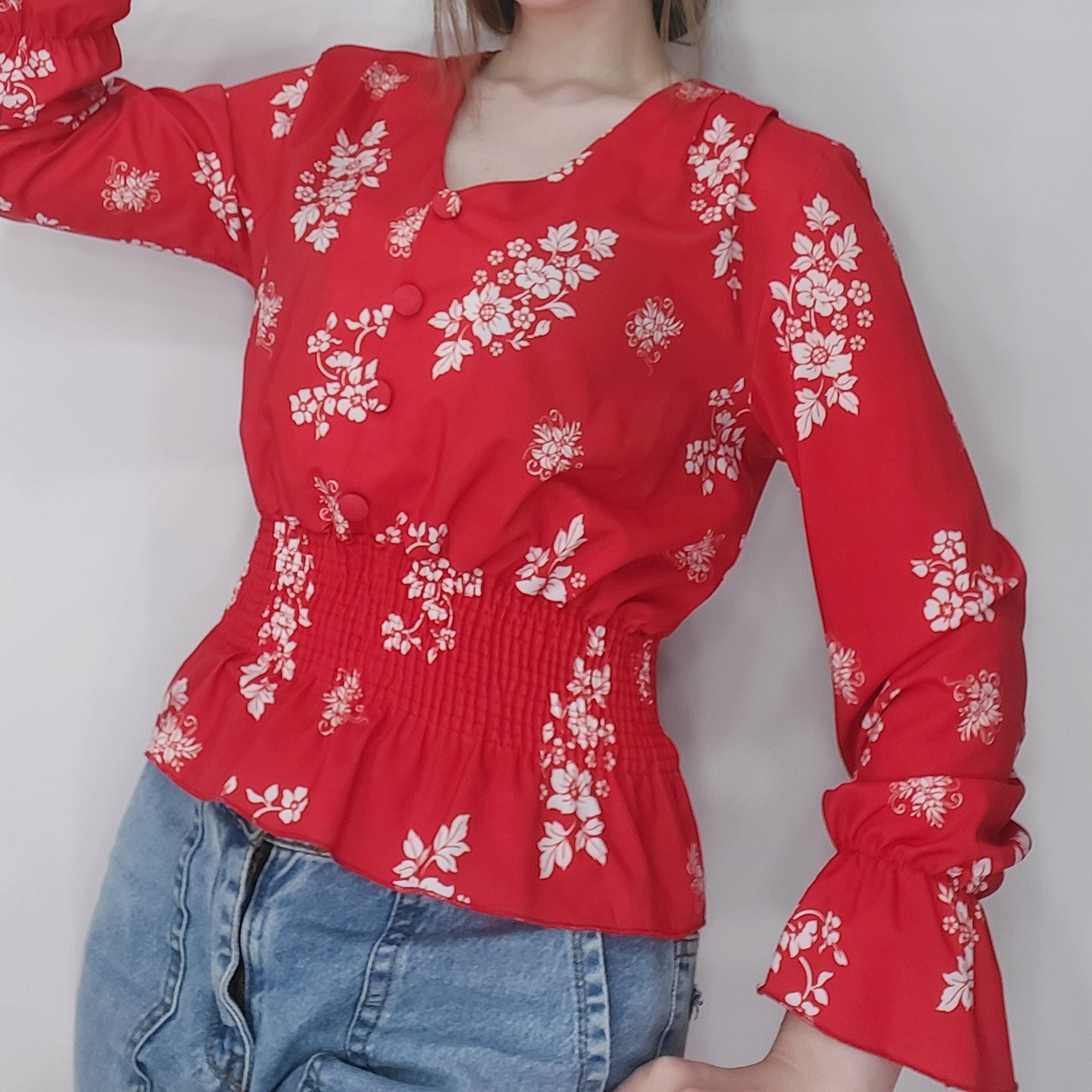 شومیز گلدار