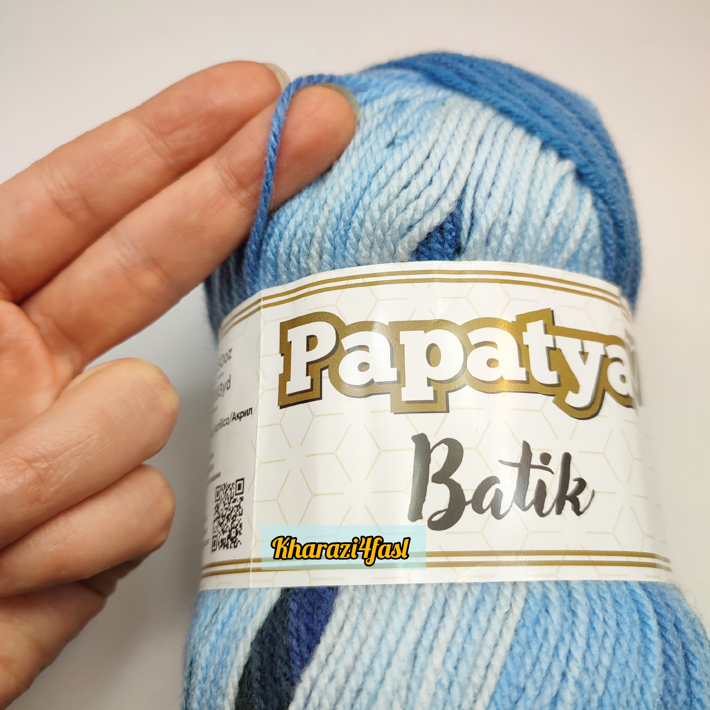 کاموا ترک اسپرت  کد رنگ 55419 مارک پاپاتیا باتیک ظریف چند رنگ 100گرمی