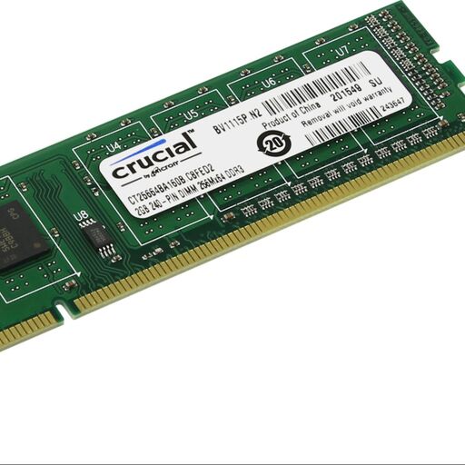 رم ارتقای کامپیوتر ddr3 2GB crucial کروشیال  اورجینال 2 گیگابایت 1333