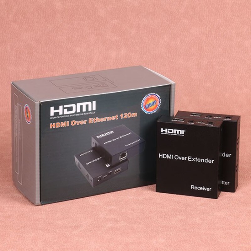 دستگاه افزایش طول HDMI با کابل شبکه تا 120 متر
