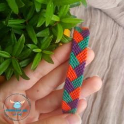 دستبند دوستی طرح جکسون نارنجی دستسازِ گوزن آبی