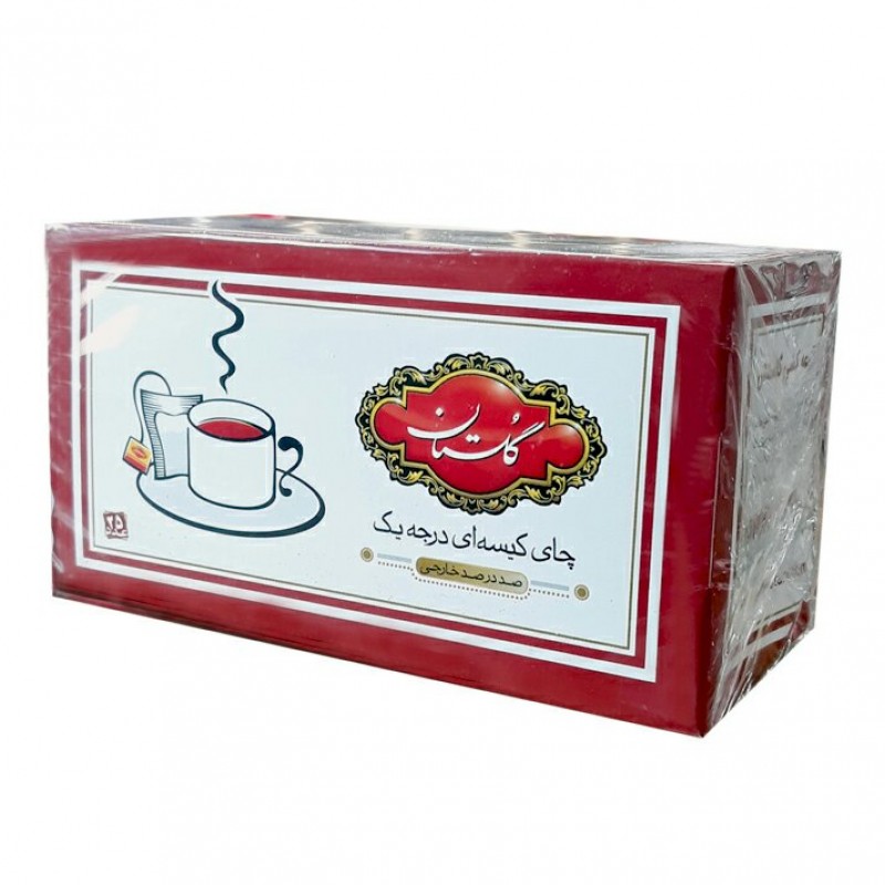 چای سیاه کیسه ای گلستان بسته 25 عددی