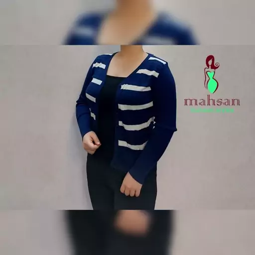 ژاکت بافت راه راه