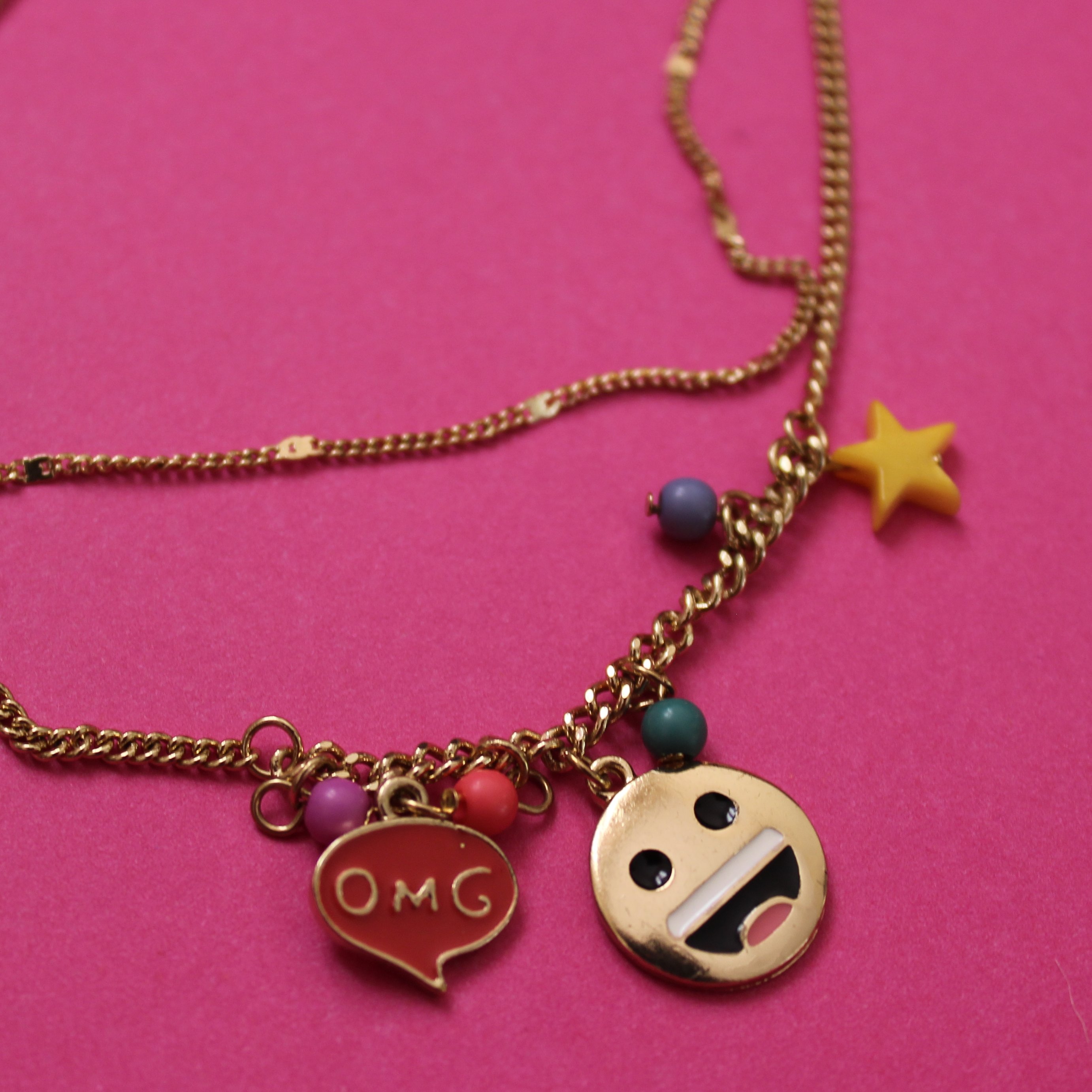 گردنبند دو ردیفه ایموجی