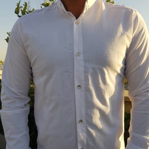 پیراهن سفید اسپرت