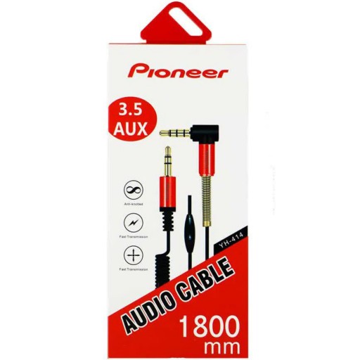 کابل Aux فنری Pioneer YH-414 1.8m
یکسر L
طول 1.8متر
رنگ قرمز