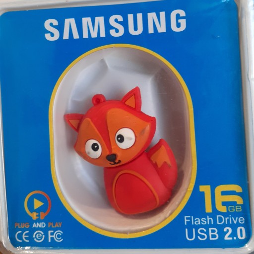 فلش عروسکی 16 گیگ سامسونگ
Flash Drive 16 GB
USB 2.0
طرح جغد، روباه