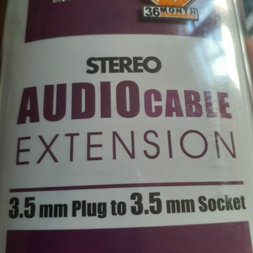 کابل افزایش طول صدا K-Net Plus 3m
Stereo Audio Cable Extension
3.5 mm Plug to 3.5 mm Socket
