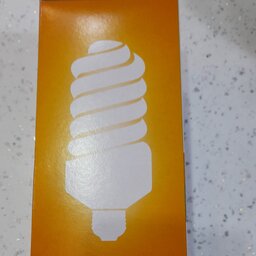 لامپ کم مصرف  پیچی نور آفتابی(زرد)50وات سرپیچ E27(معمولی)بدون ضمانت