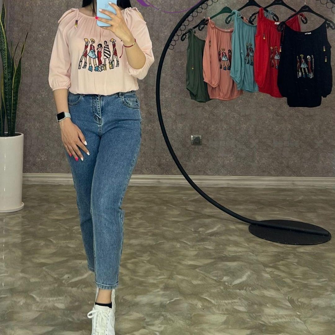 بلوز دلبر نخی ترک دارای رنگبندی و سایزبندی