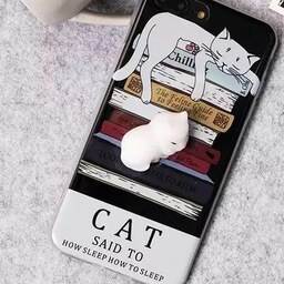 گارد گوشی طرح گربه به همراه نرمالو گربه مناسب آیفون6Splusو 6