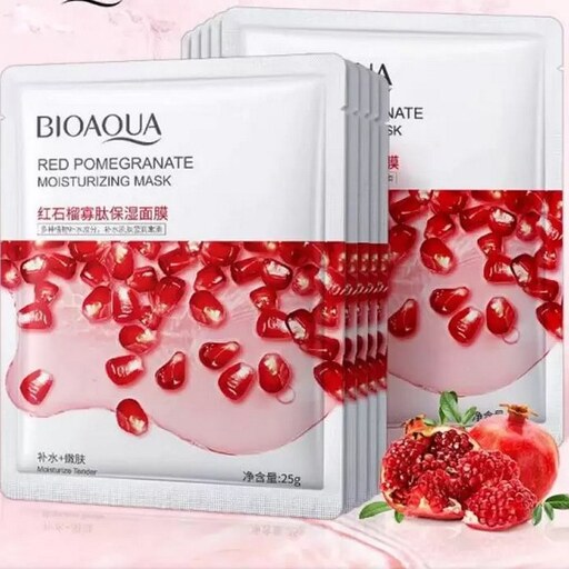 ماسک ورقه ای صورت انار BIOAQUA