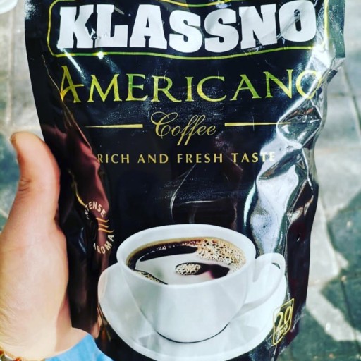 قهوه فوری امریکانو کلاسنو،خاص ترین محصول کلاسنو،دارای 20 ساشه که هر ساشه 12 گرم