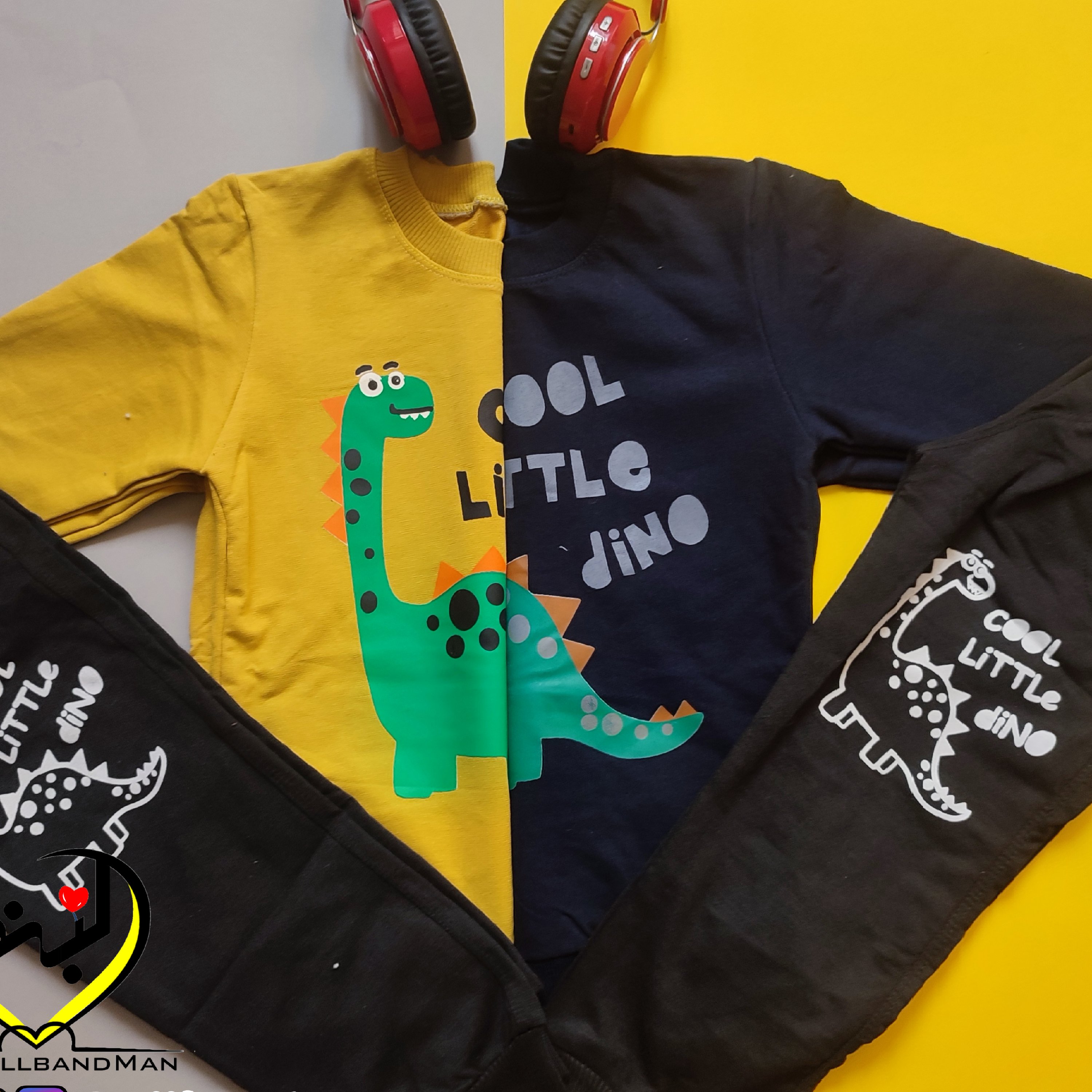 بلوز شلوار طرح دایناسور 