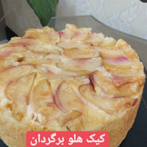 کیک هلو برگردان