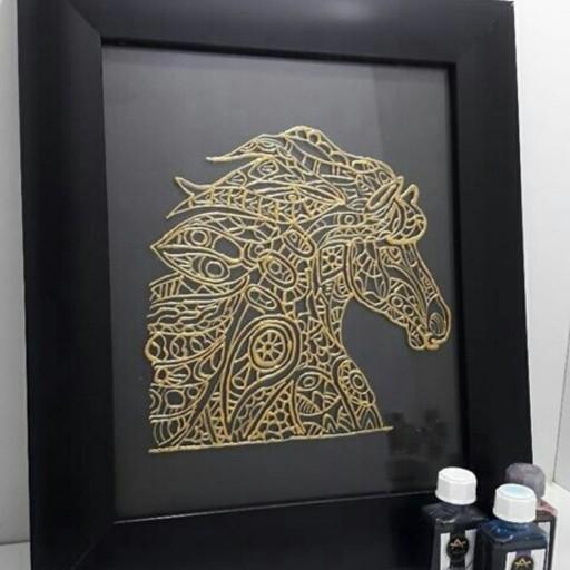 تابلو ویترای  (اسب طلایی)