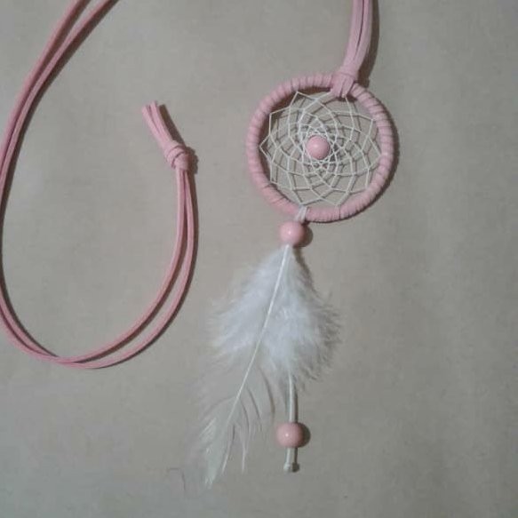 رومانتویی دریم کچر صورتی و بنفش قطر حلقه 5 سانت و طول 60