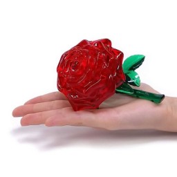 کریستال پازل سه بعدی مدل گل رز