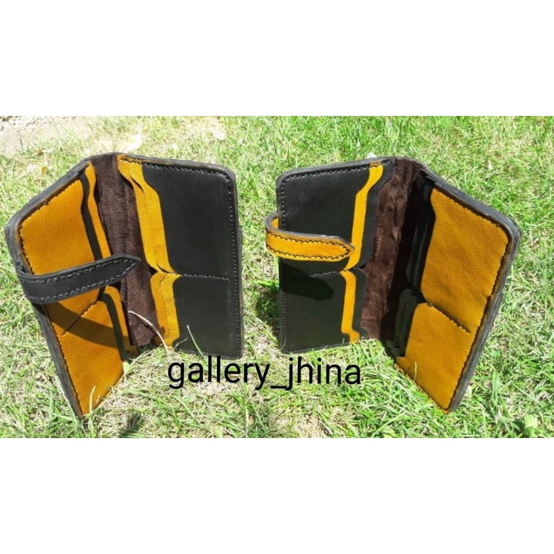 کیف پول چرم بزی ست