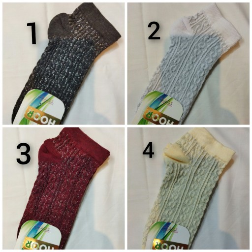 جوراب نخی لمه ای زنانه در رنگهای متنوع