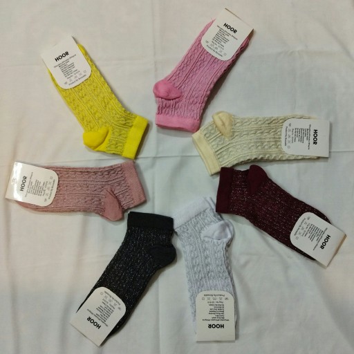 جوراب نخی لمه ای زنانه در رنگهای متنوع