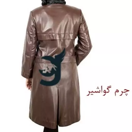 مانتو تمام چرم طبیعی کاپشن چرم زنانه تمام چرم طبیعی گوسفندی درجه یک سایزبندی رنگبندی گواشیر طرح رز