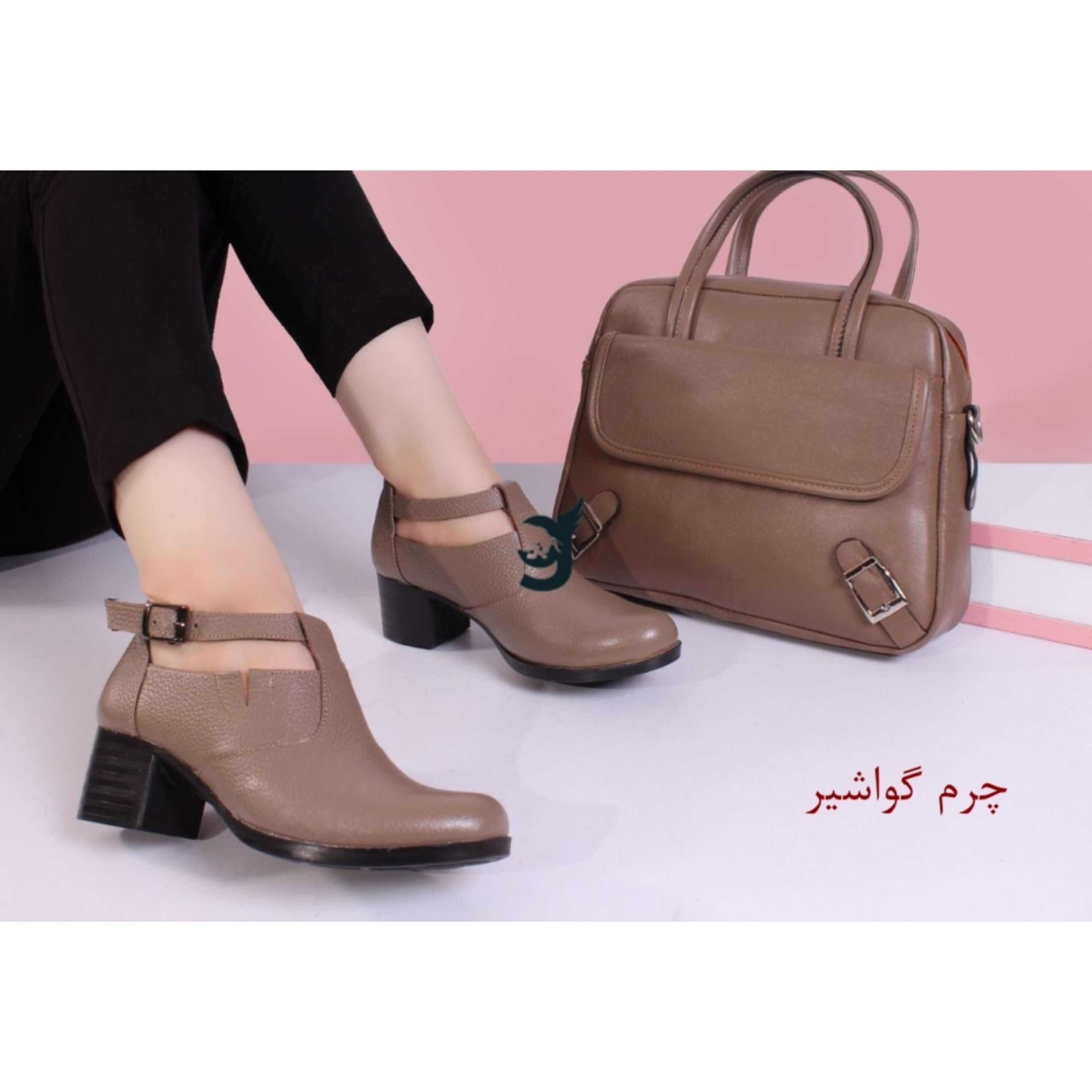 کفش زنانه چرم طبیعی طرح تامای چرم گواشیر 