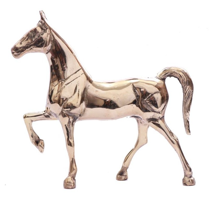 مجسمه برنزی اسب ترکمن اسب برنجی مدل یورتمه خاص پسند