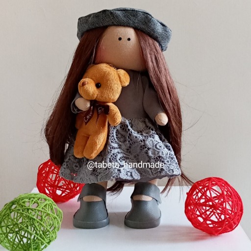 عروسک روسی دختر با خرس کد 1