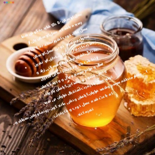 عسل طبیعی بی موم از کردستان (یک کیلویی)