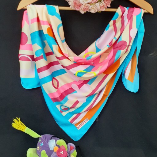روسری بچه گانه گل و پروانه سیمارو