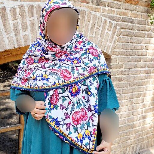 روسری زیبا و خاص با طرح کاشیکاری مسجد وکیل شیراز،  اینکار دلبر شال هم داره