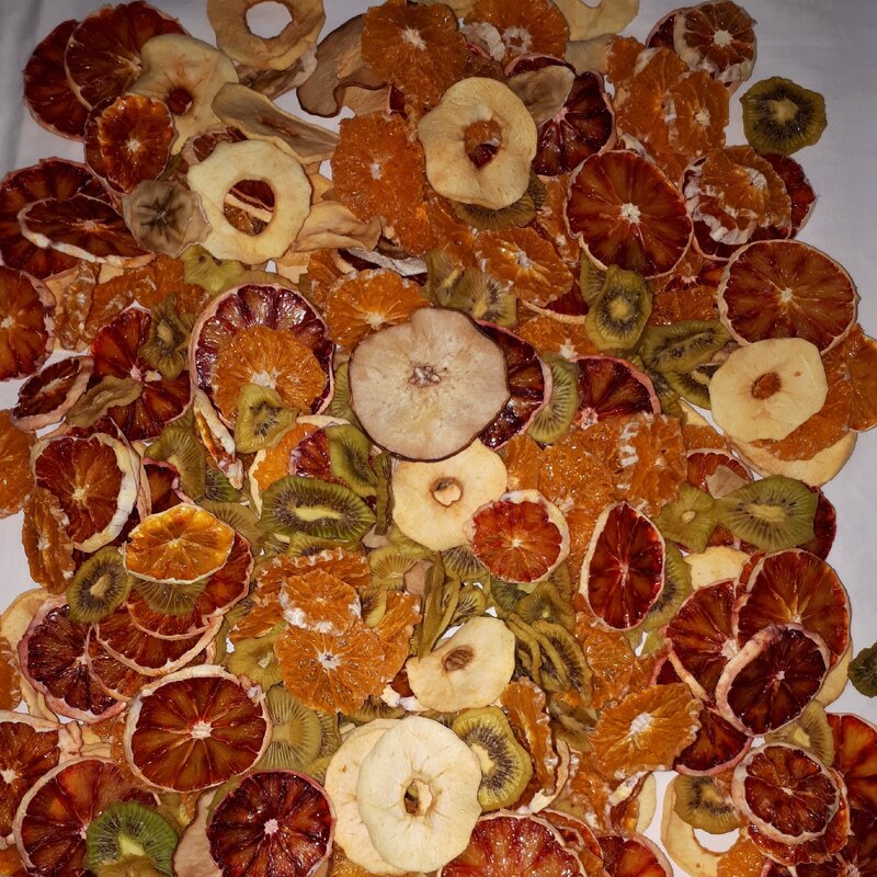 میوه خشک اسلایس نارنگی و پیج و پرتقال 100 گرمی بدون پوست