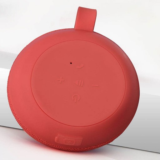 اسپیکر بلوتوثی قابل حمل دودا مدل Y6 به رنگ قرمز و طوسی