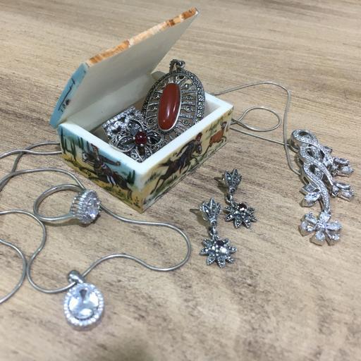 جعبه جواهرات صد در صد استخوان مینیاتور طرح میدان چوگان (شکار)